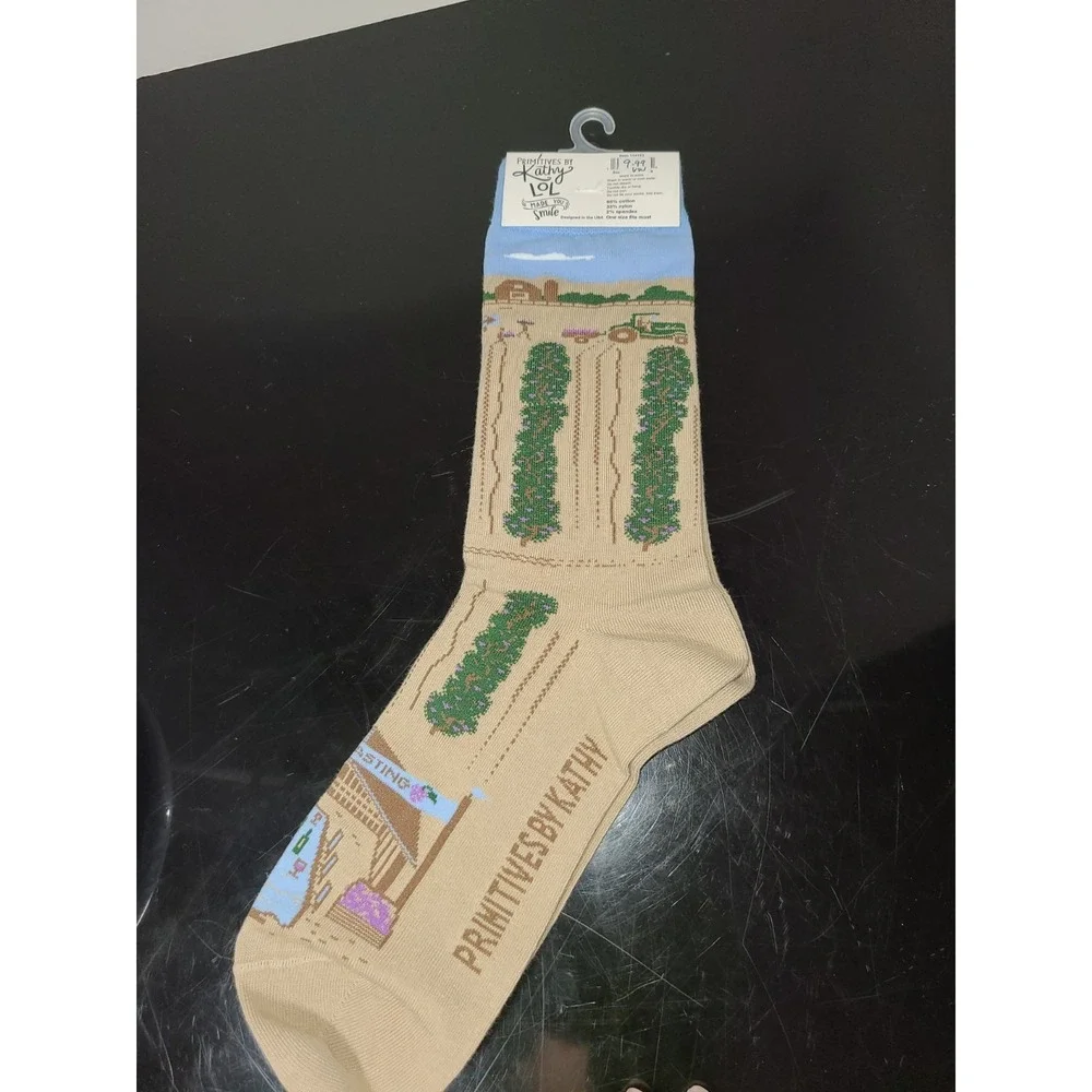 Primitives by Kathy Novelty Socks‎ for Women - I'd Rather Be Wine Tasting - NEW